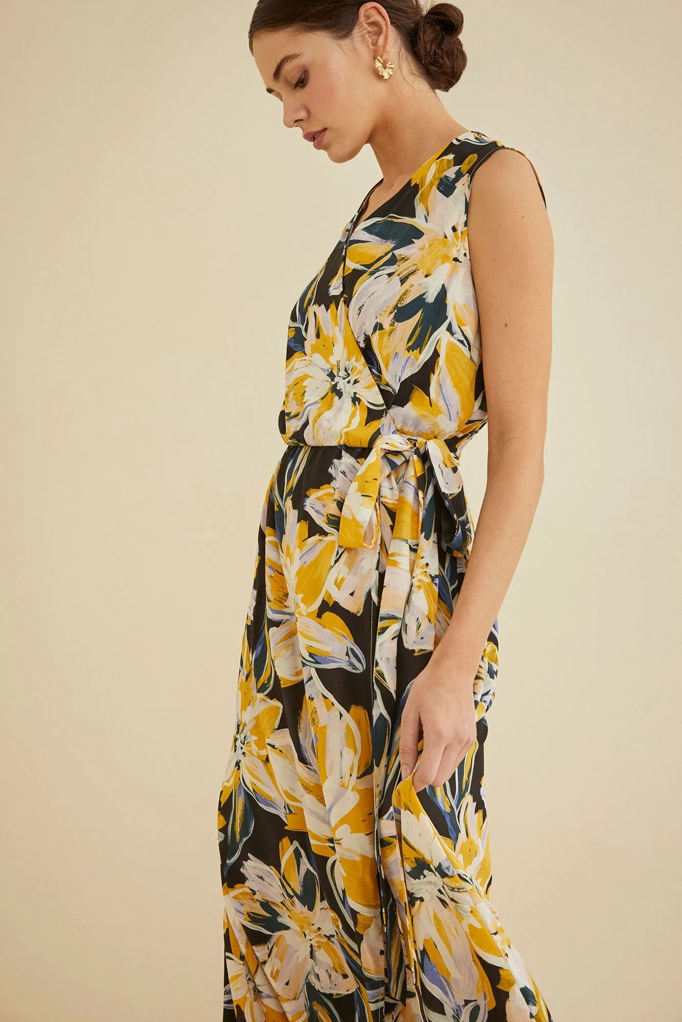 Hanne Silk Maxi Dress