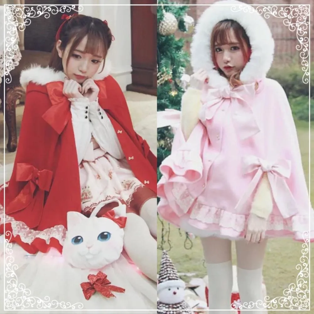 Holiday Lolita Poncho Coat