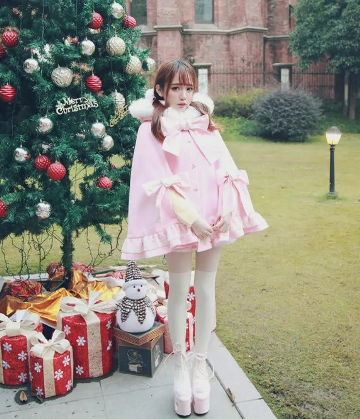 Holiday Lolita Poncho Coat