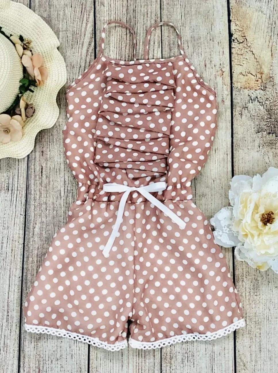 I've Been Spotted Cascading Ruffle Romper