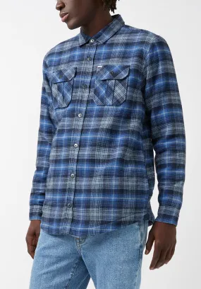 Jaral Men’s Shacket in Blue Plaid - BM24163