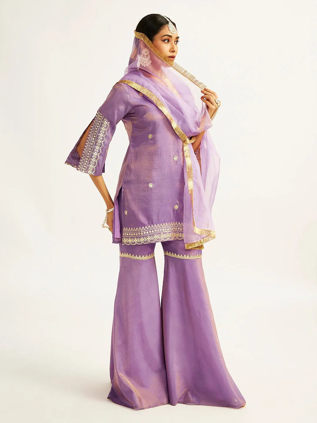 Jashvi Women's lavender Sharara Set