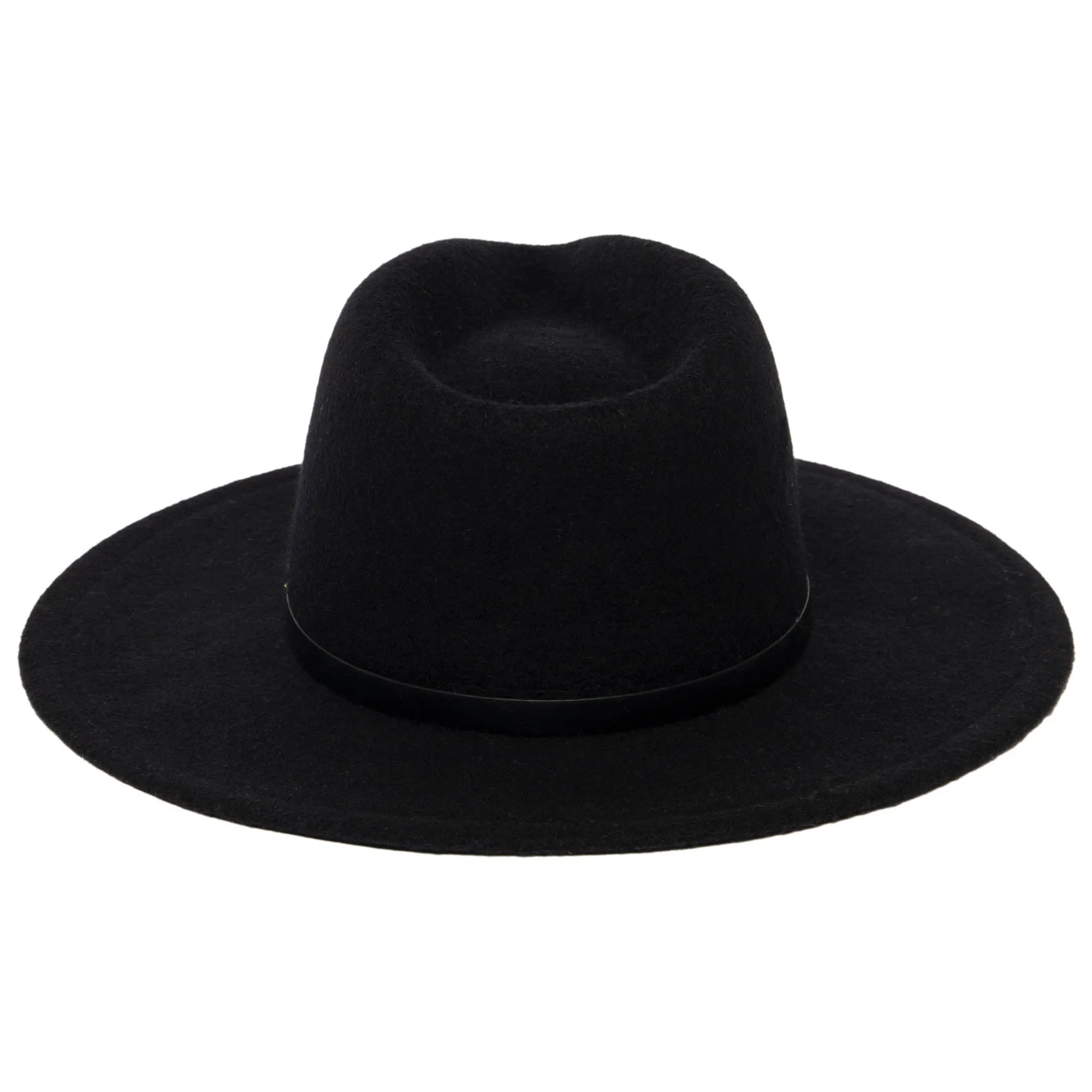 Jolene - Wool Blend Fedora with Gold Chain Trim