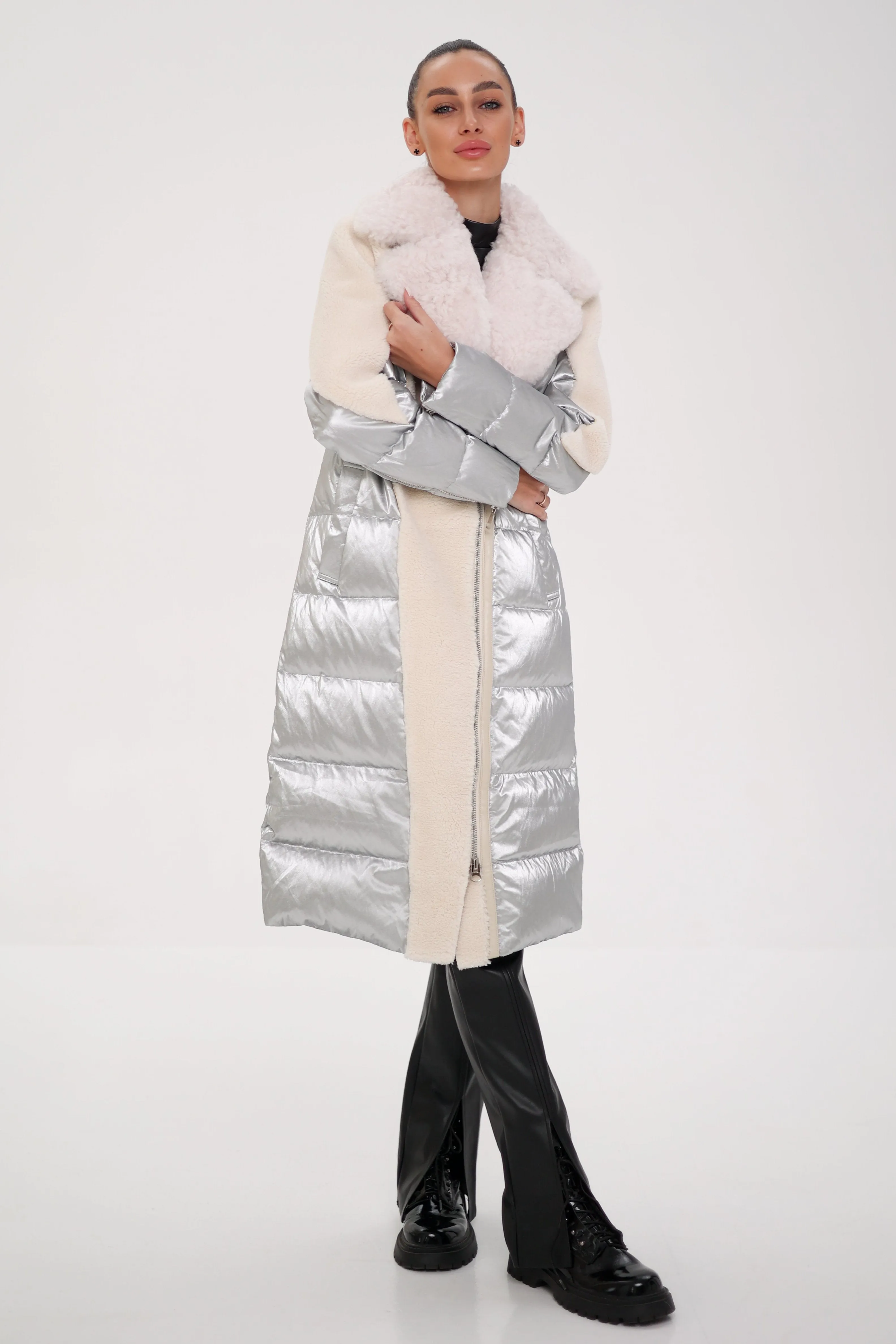 Kalgan Fur Trim Down Long-line Coat