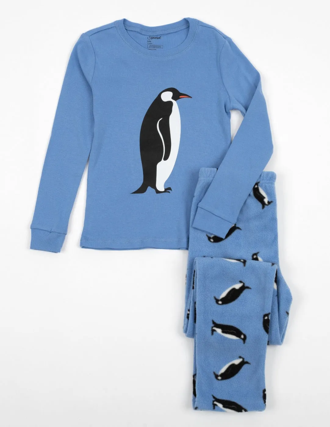 Kids Penguin Fleece Set