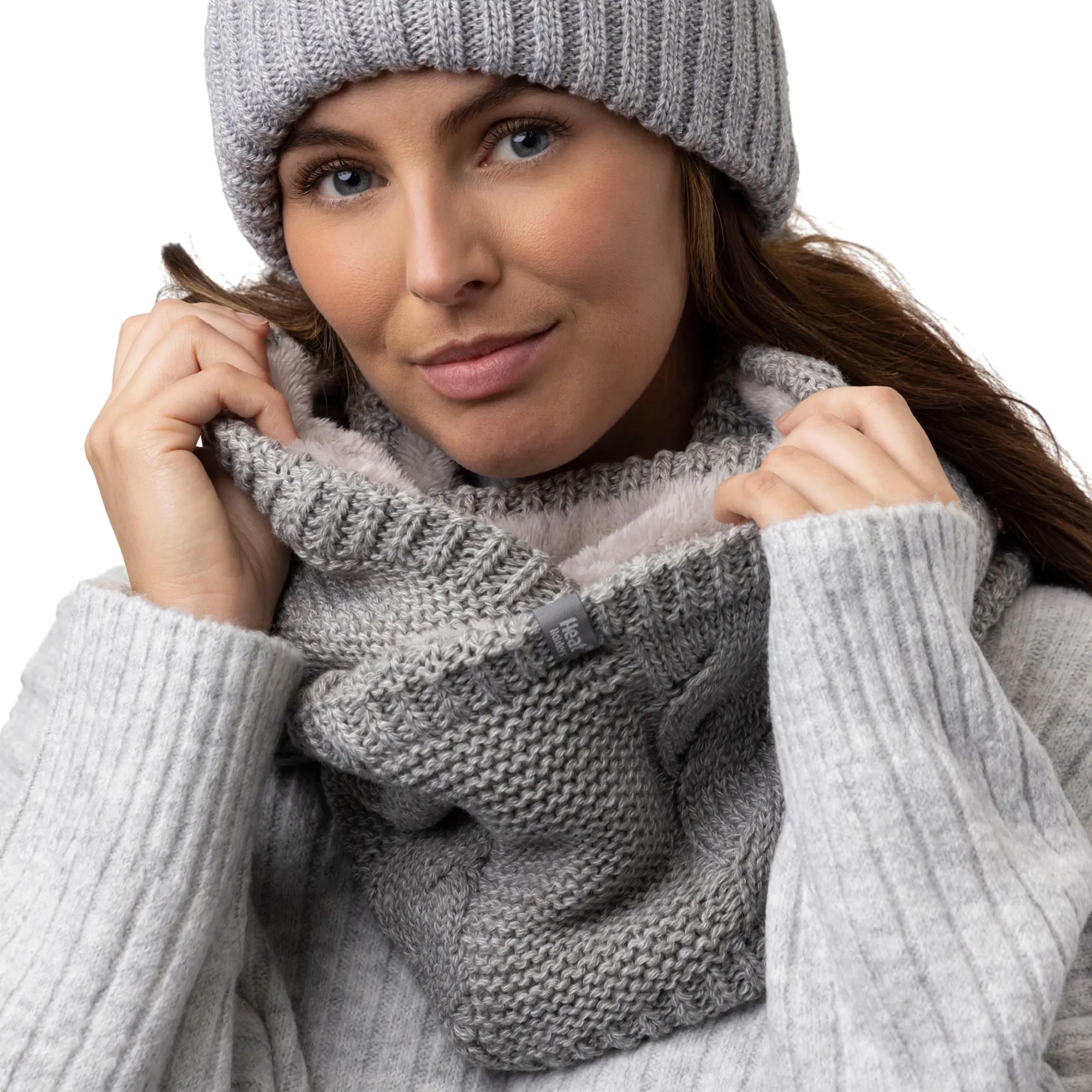 Ladies Kalma Thermal Infinity Scarf - Light Grey