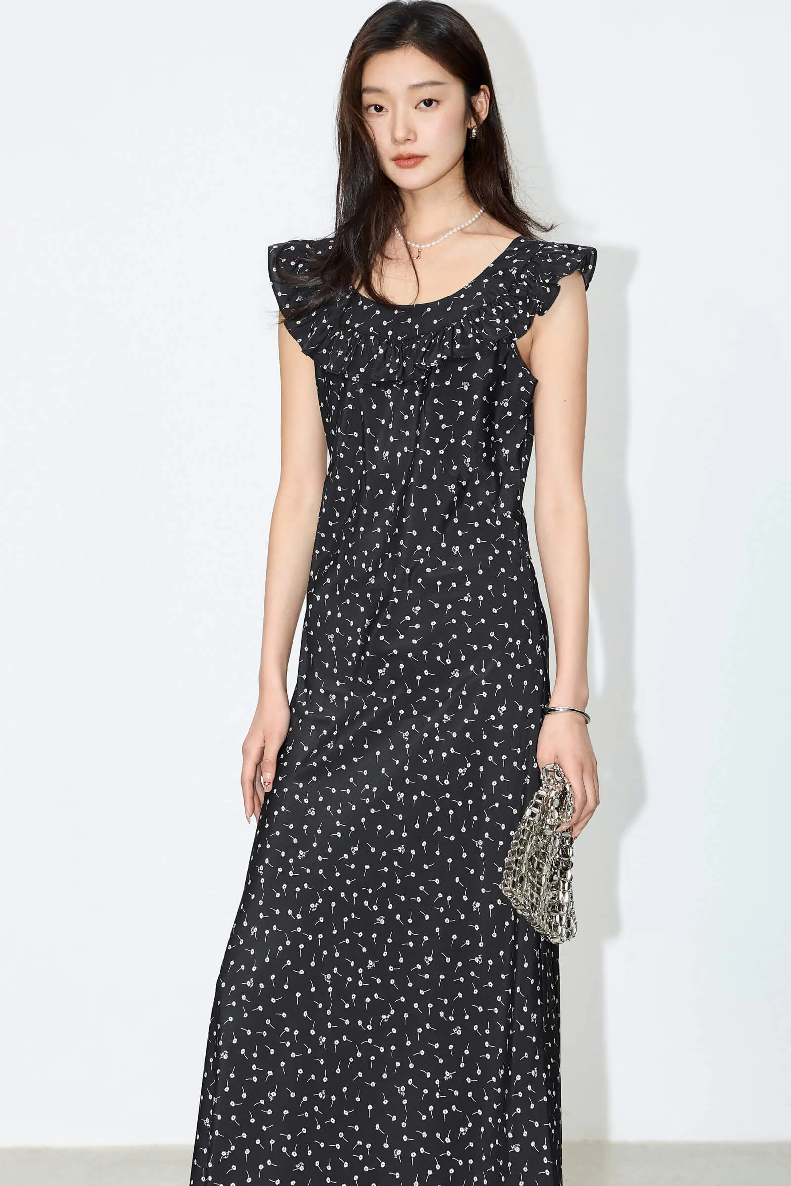 LILY Romantic Floral Retro Sleeveless Dress