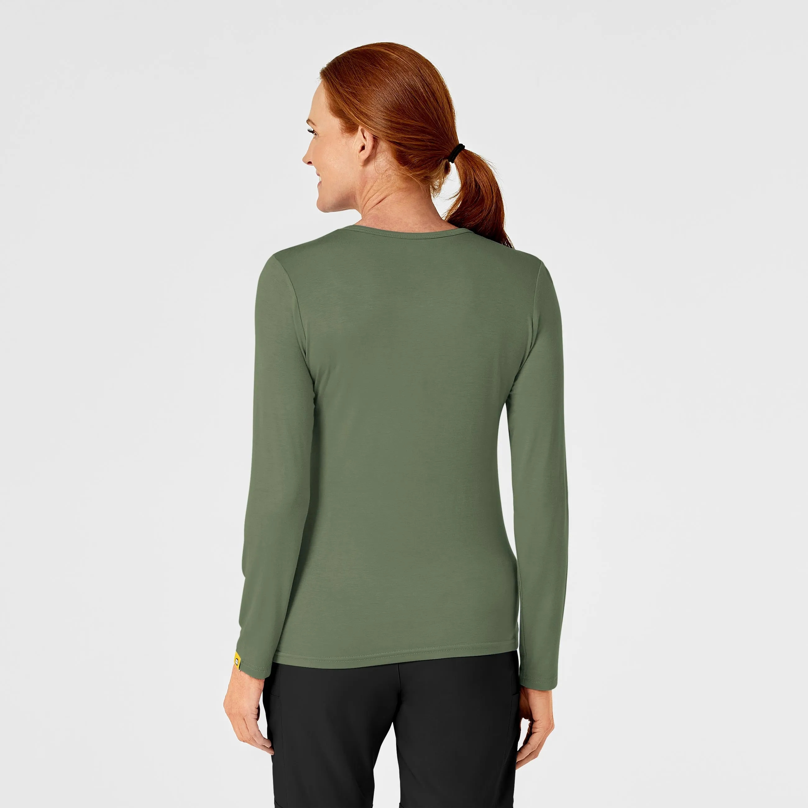 Long Sleeve Silky Tee - Olive