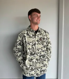 Marsh Delano Shacket in Stone Mallard Camo