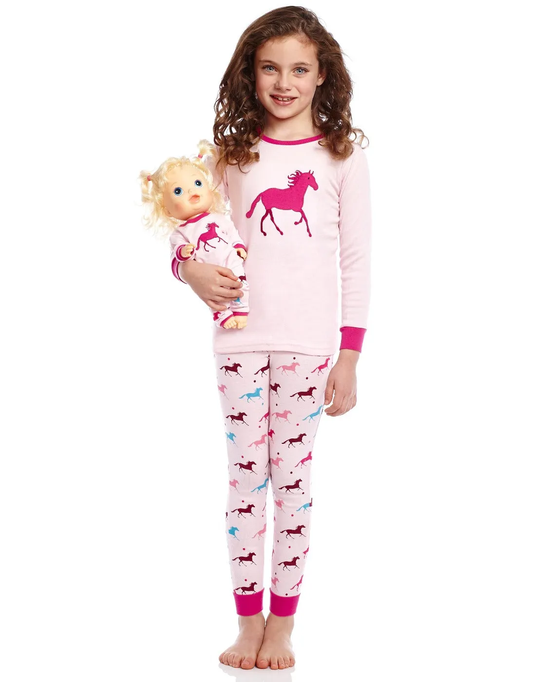 Matching Girl & Doll Horse Pajamas