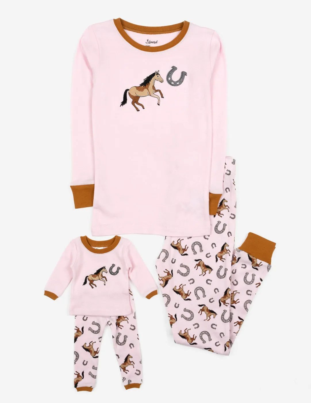 Matching Girl & Doll Horse Pajamas