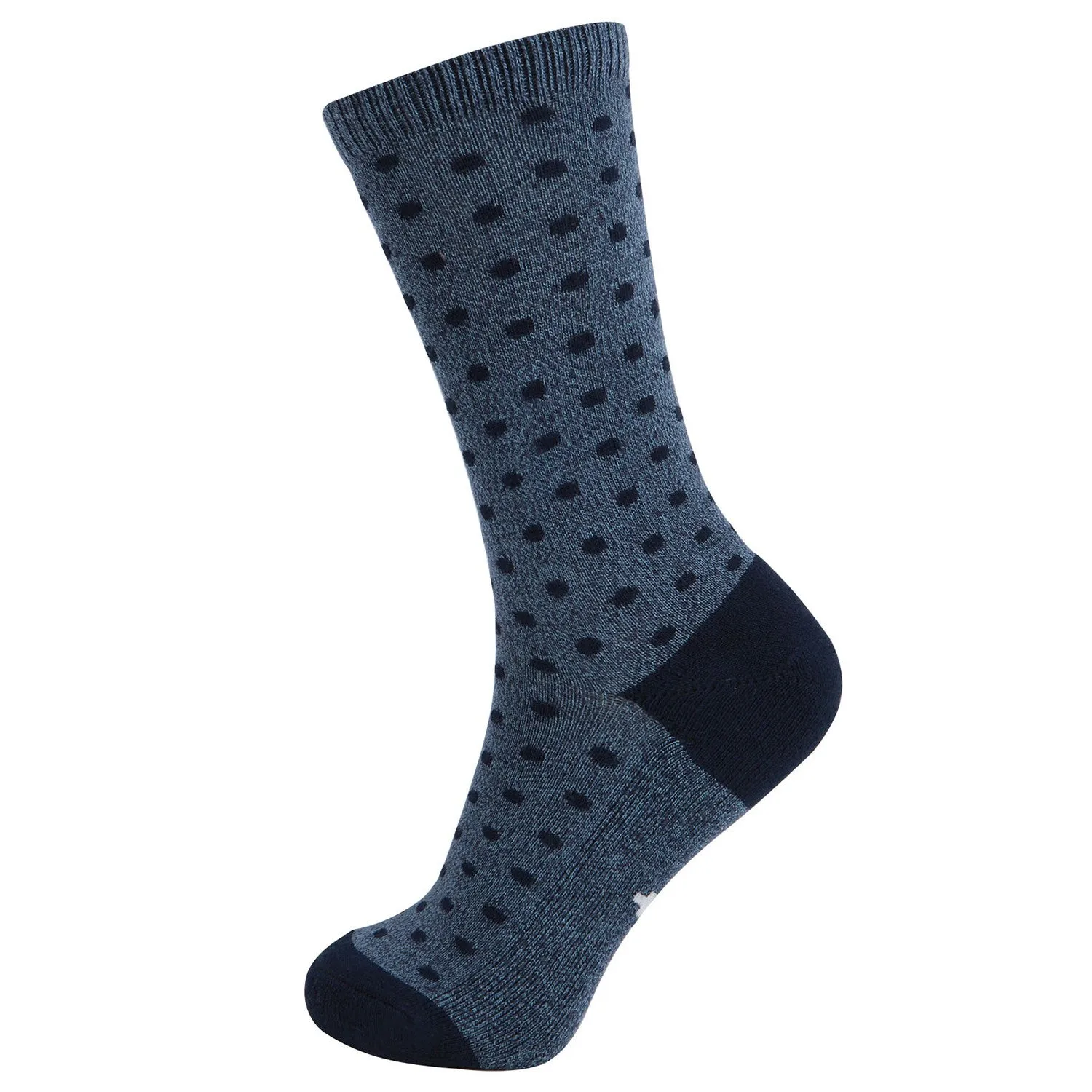 MD Design Bamboo Crew Polka Dots Socks Cushioned