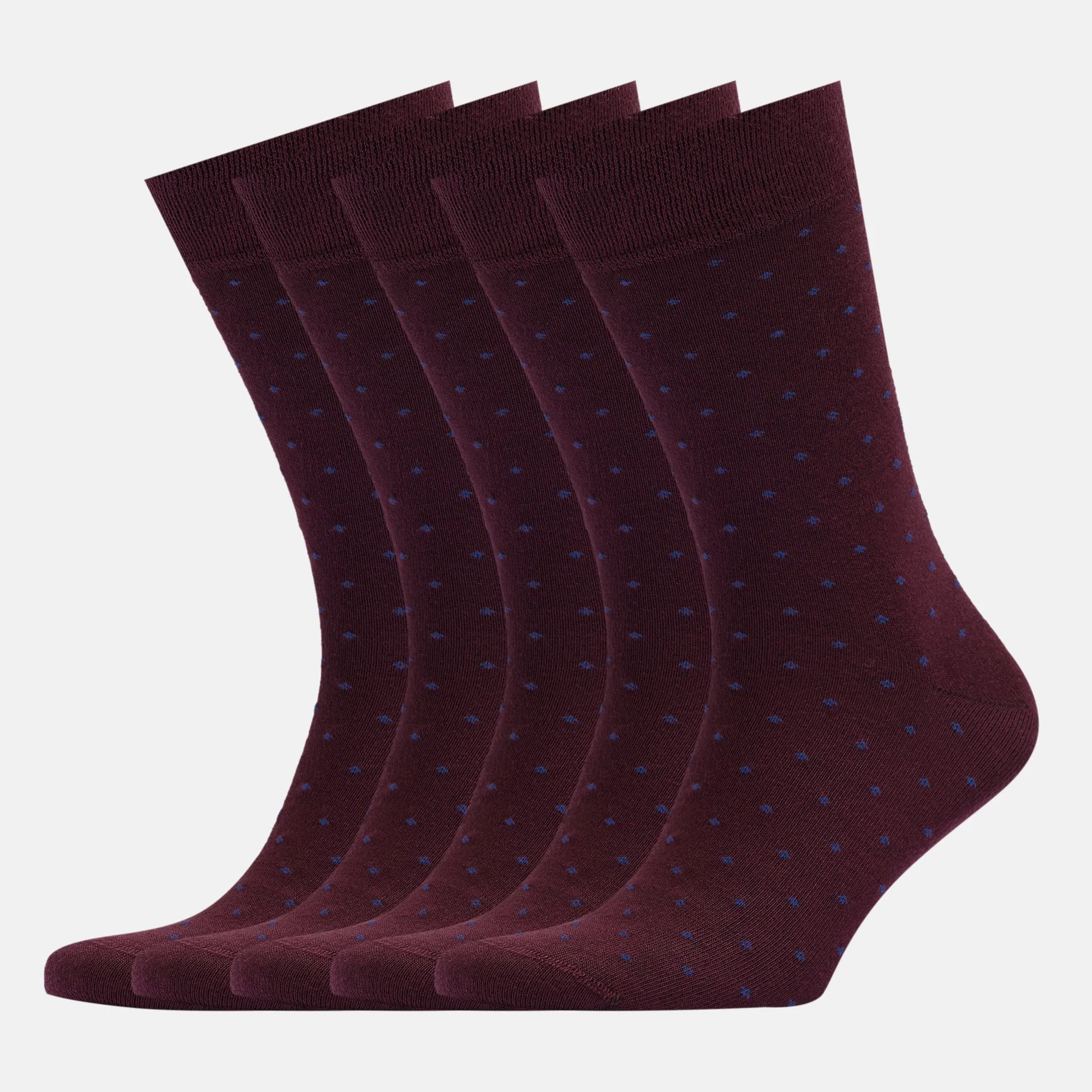 Men’s Bamboo Dress Socks - Dotted Design, 1/3/5 Pairs