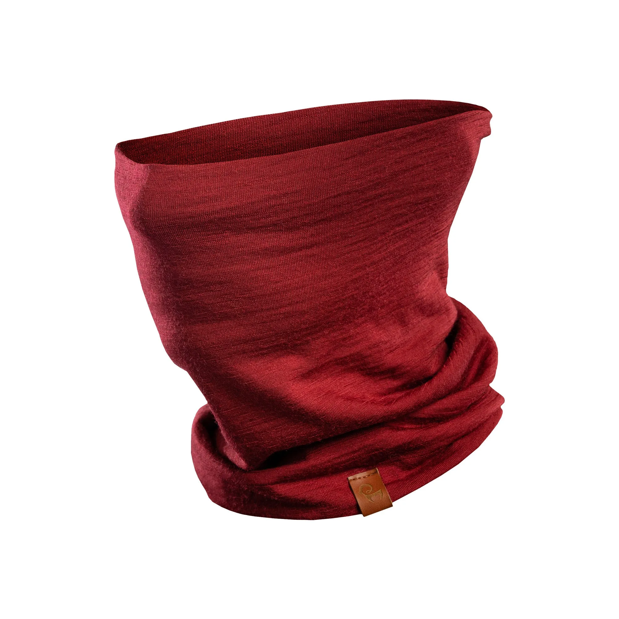 Men's Merino Neck Gaiter Royal Cherry / Red