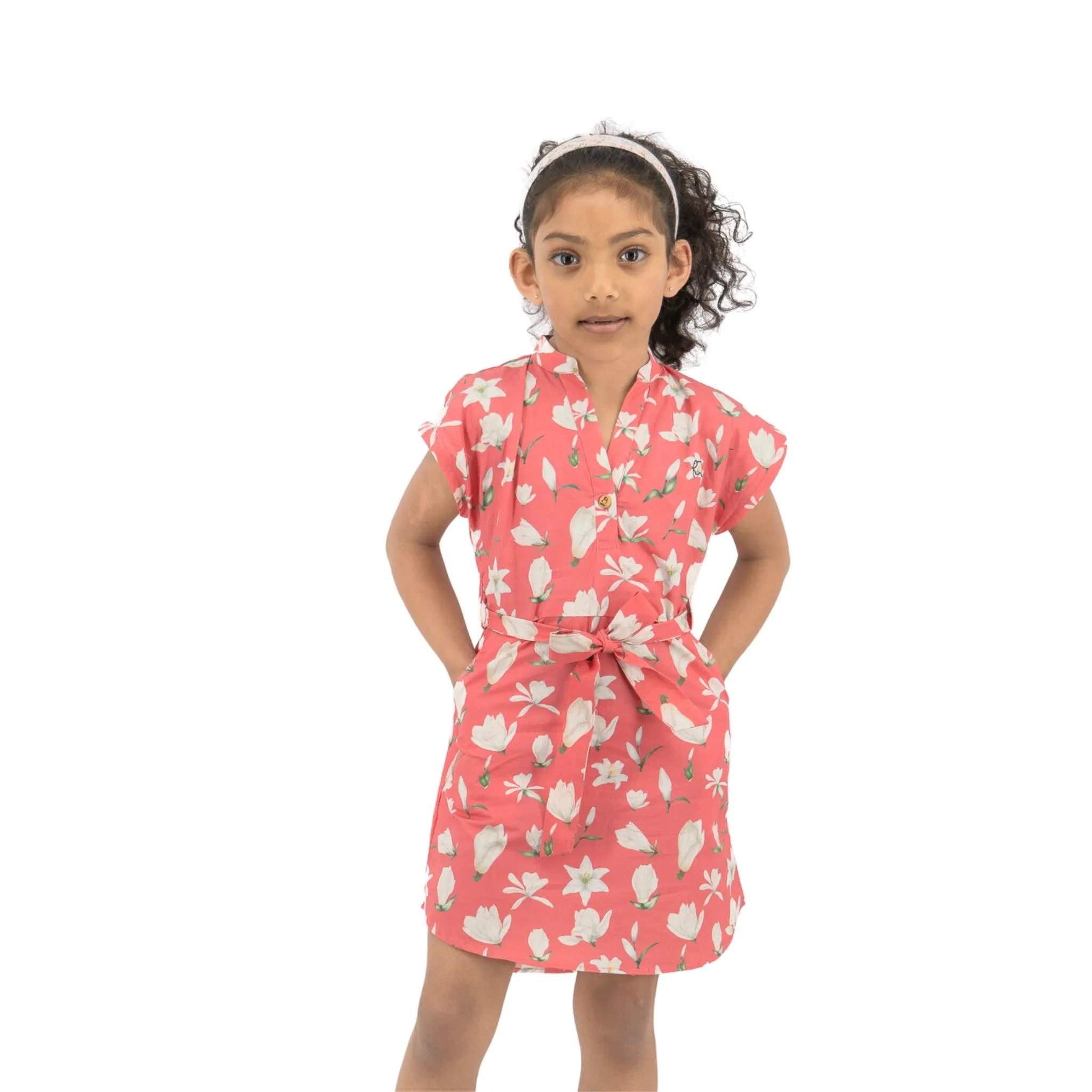 Mineral Red Shirt Dress for Girls