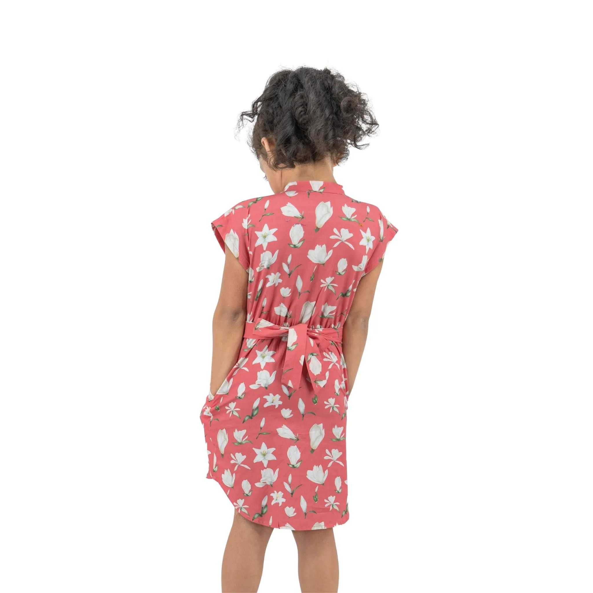 Mineral Red Shirt Dress for Girls