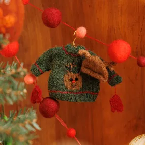 Mini Rudolph Sweater Ornament