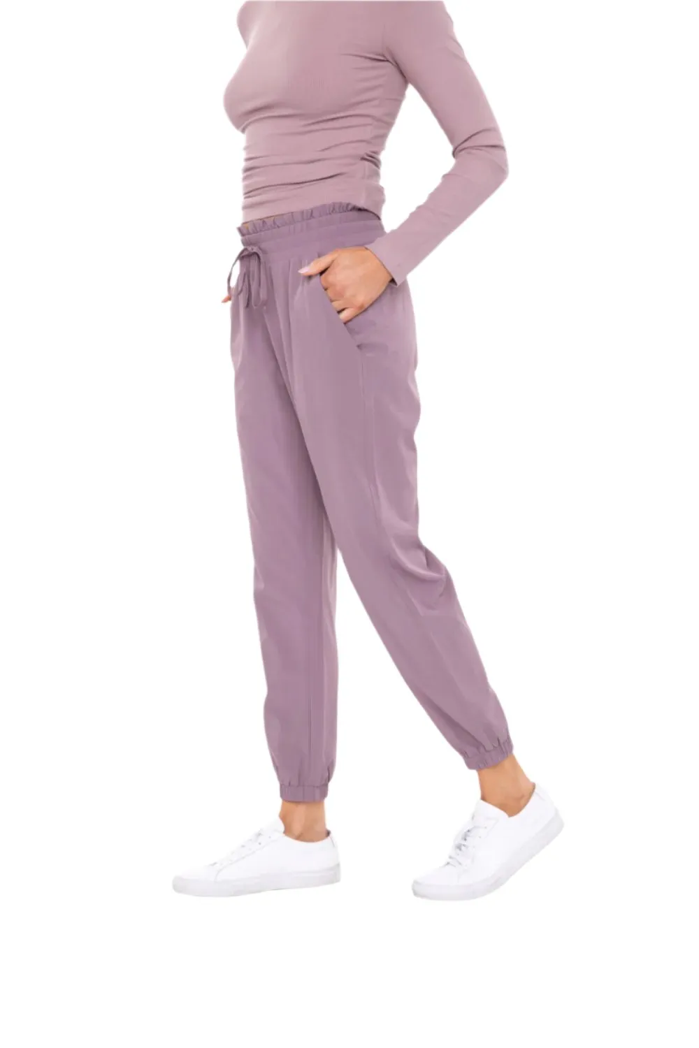 Mono B Cuffed Essential High Waist Joggers AP7035