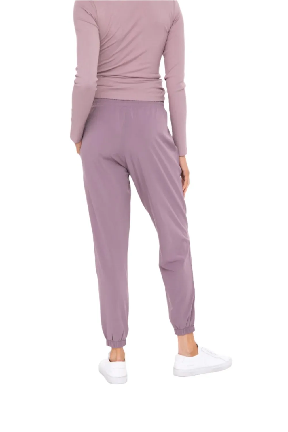 Mono B Cuffed Essential High Waist Joggers AP7035