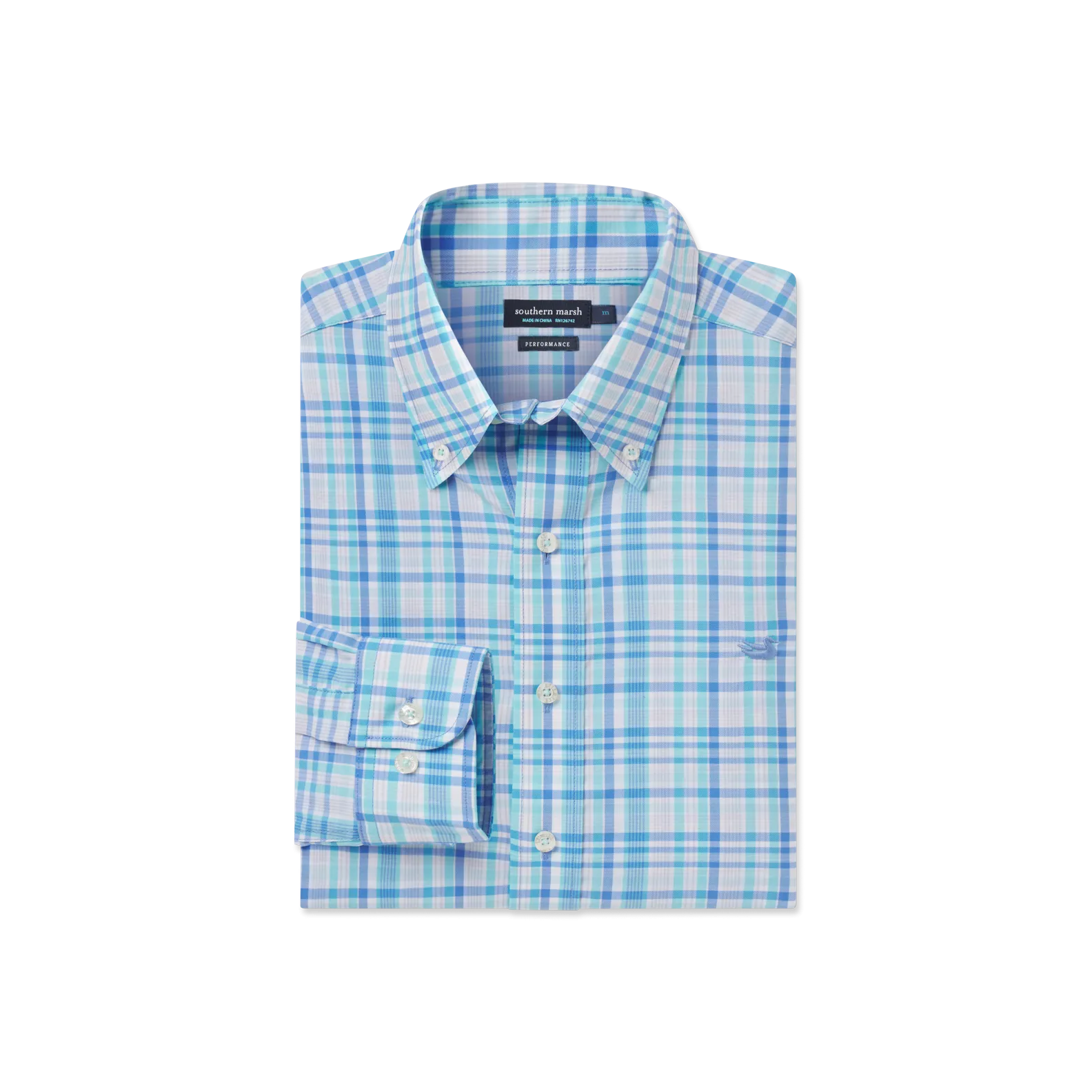 Nassau Performance Plaid Dress Shirt