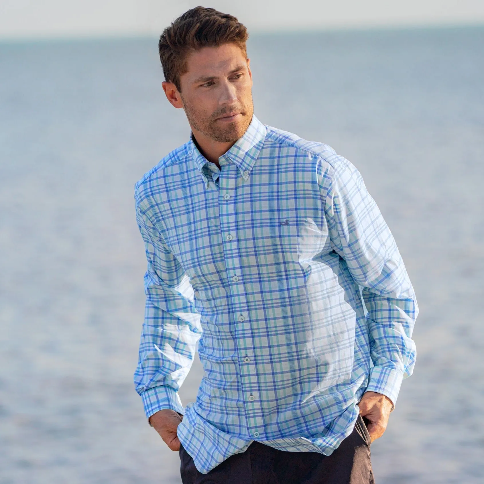 Nassau Performance Plaid Dress Shirt