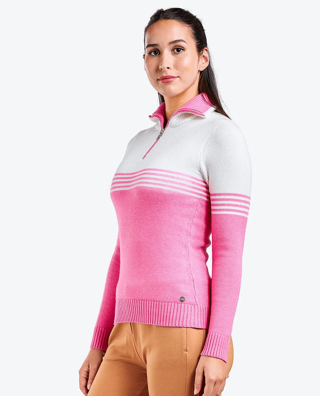 NIVO Gretta Half Zip Sweater 222 Rosebush