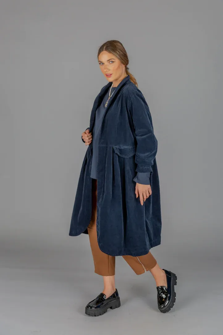 Paolo Tricot Sale, WT217912 Corduroy Empire Button Coat 50% Off Regular Price