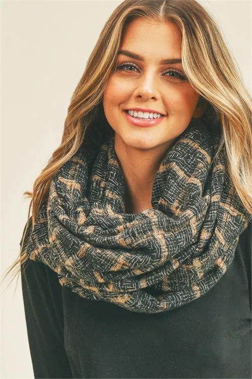 PLAID INFINITY SCARF