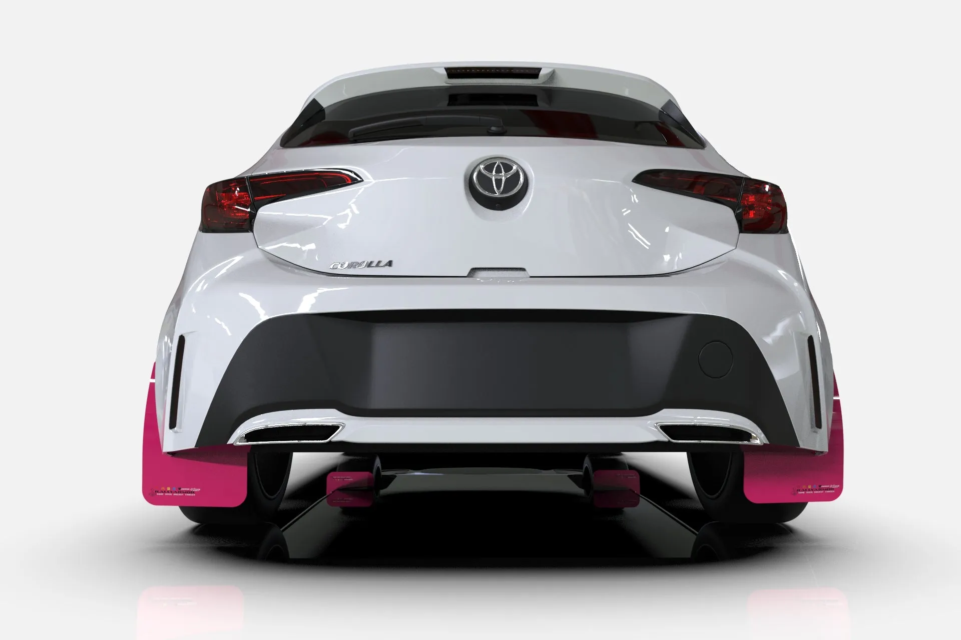 Rally Armor Mud Flaps Dodge Dart (2013-2016) Black or Pink