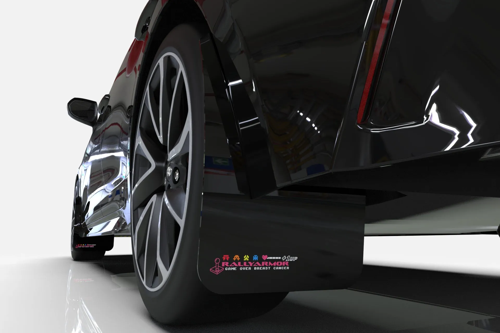 Rally Armor Mud Flaps Dodge Dart (2013-2016) Black or Pink