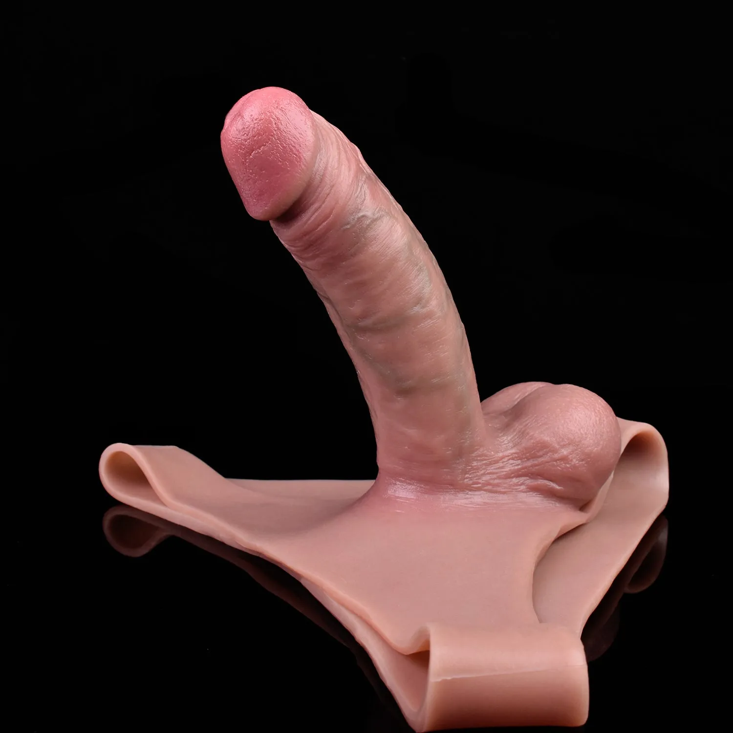 Realistic Cock Sleeve Underwear Male Sex Toy - 7 inch Penis Big Testicle Extender