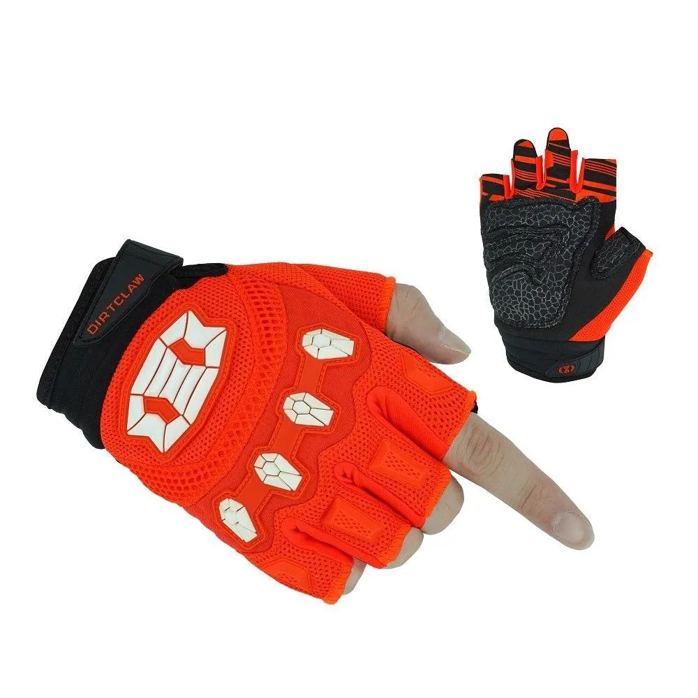 Seibertron Dirtclaw Anti-Slip Fingerless Gloves: Perfect for Off-Road, BMX, and Motocross Adventures