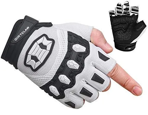 Seibertron Dirtclaw Youth BMX MX ATV MTB Road Racing Mountain Bike Bicycle Cycling Off-Road/Dirt Bike Gel Padded Anti - Slip Palm Fingerless Gloves Motorcycle Motocross Sports Gloves