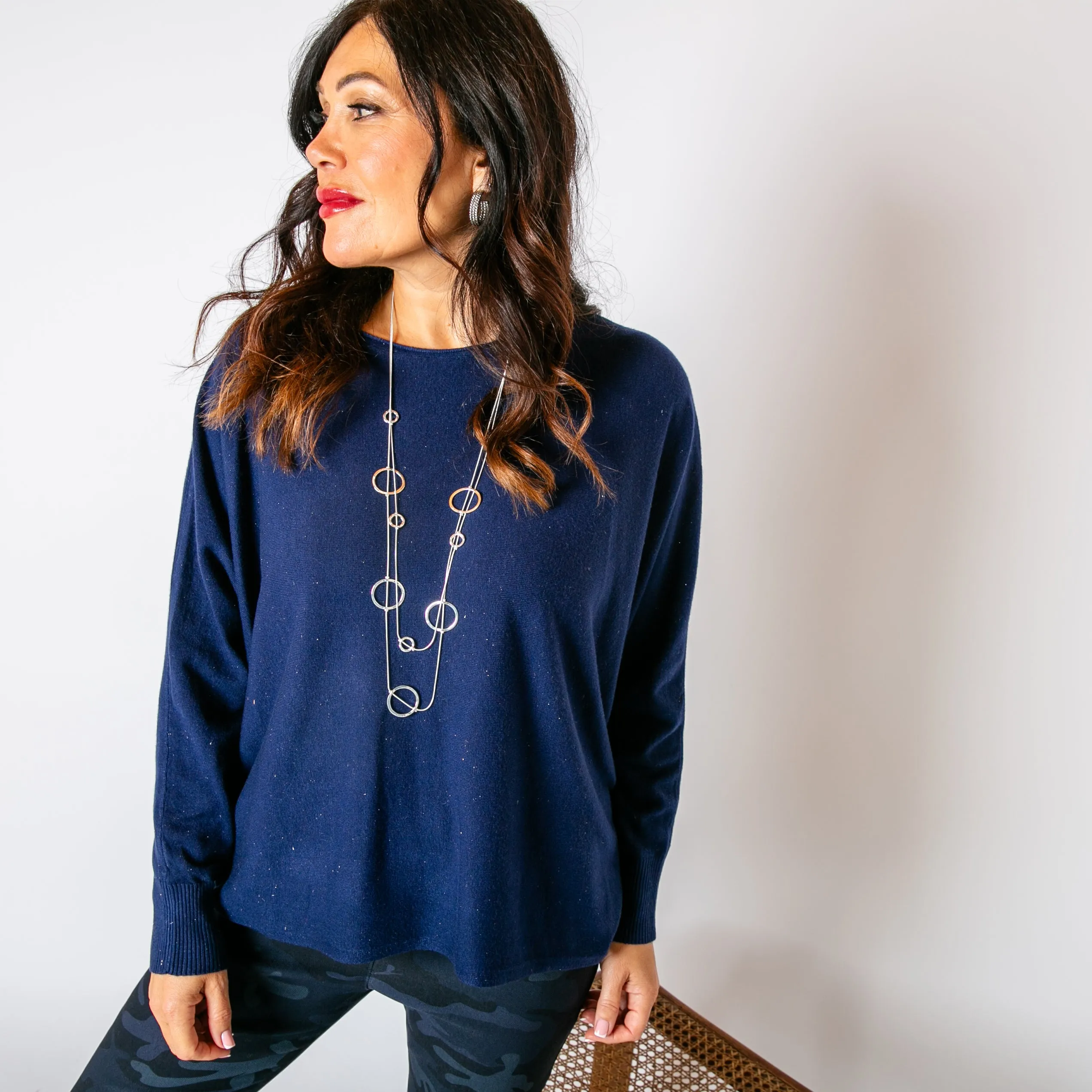 Shimmer Batwing Jumper