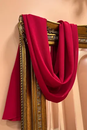 Simplicity Scarf - Cerise Red