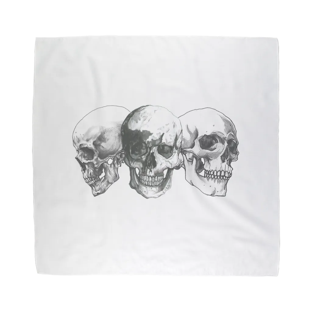 Skulls Perspectives by Robert Bowen ﻿Sublimation Bandana