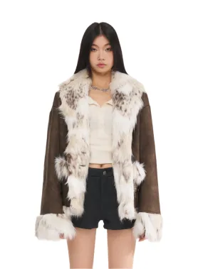 Snow Leopard Faux Fur