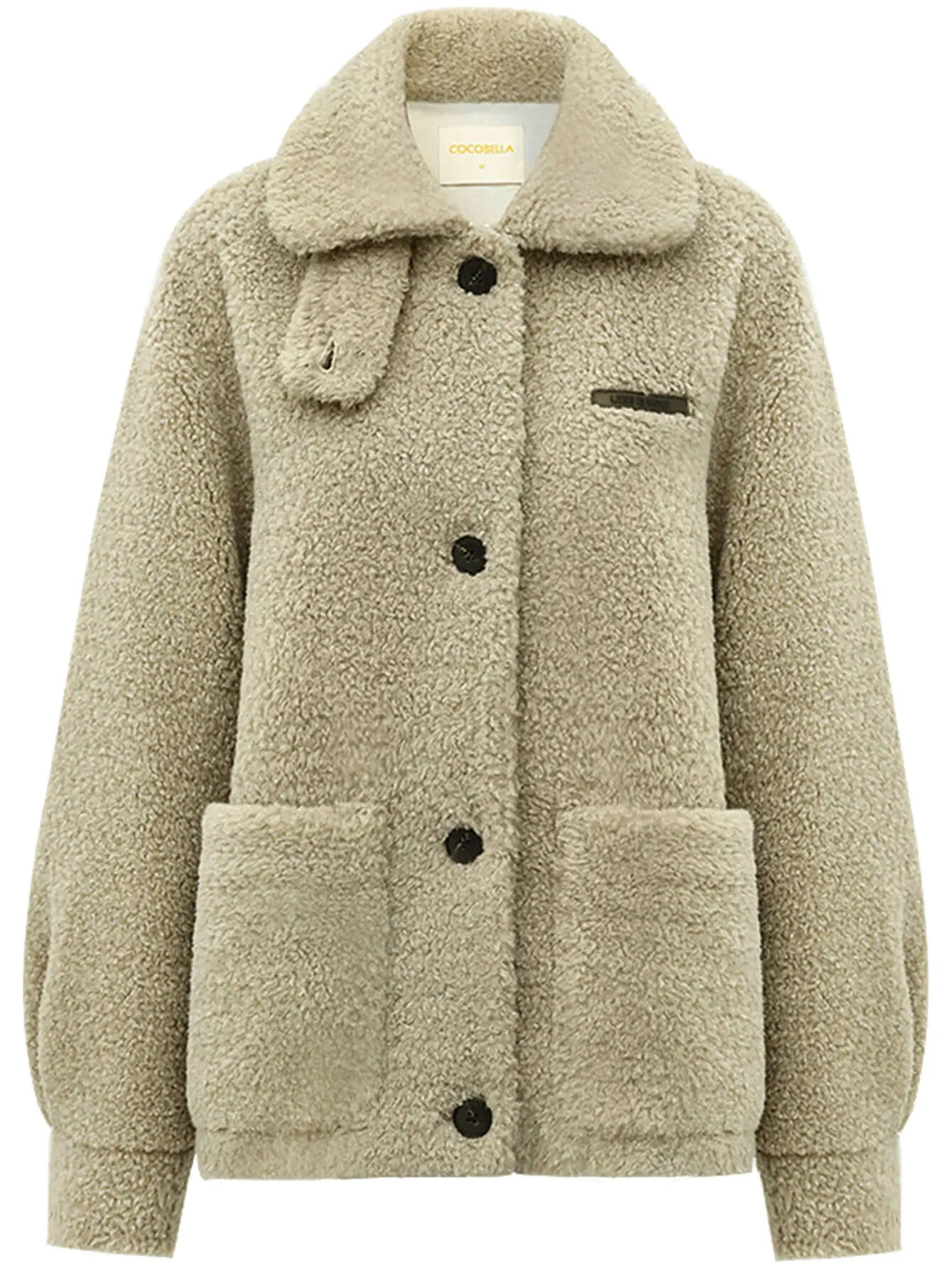 Soft Khaki Teddy Fleece Jacket