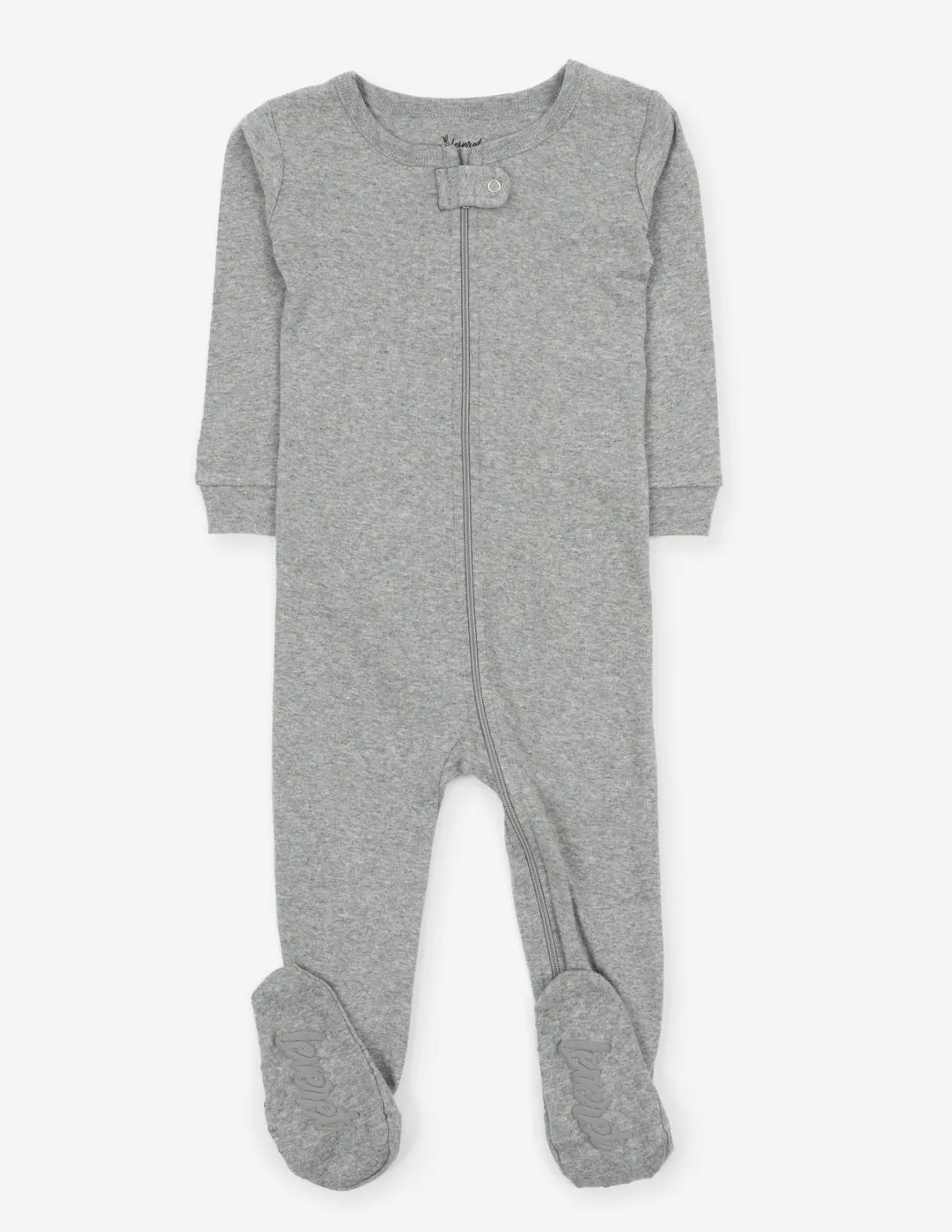 Solid Color Light Grey Matching Family Pajama Set