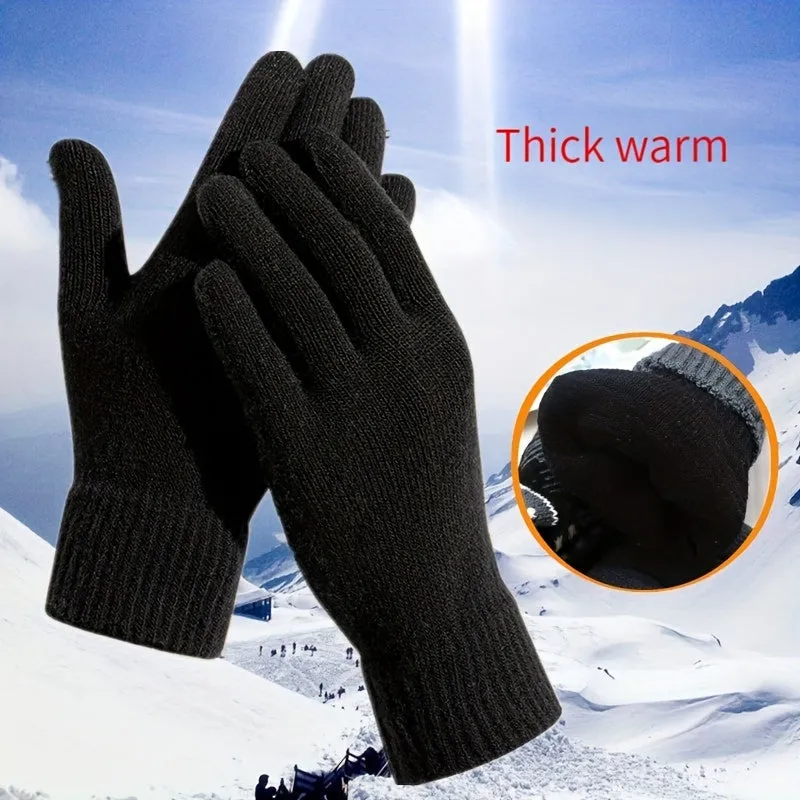 Stay Warm & Protected: Unisex Full Finger Ski Gloves for Outdoor Winter Activities