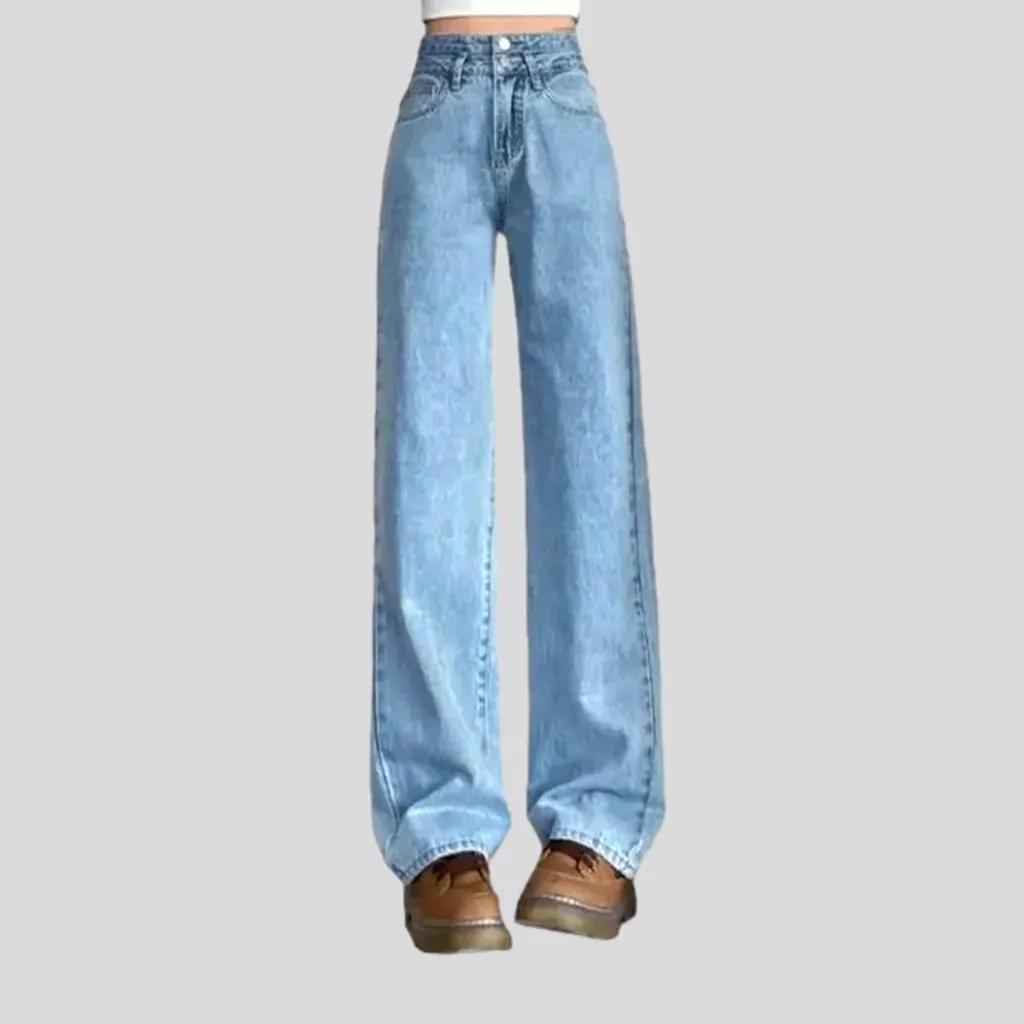 Street wide-leg jeans for women