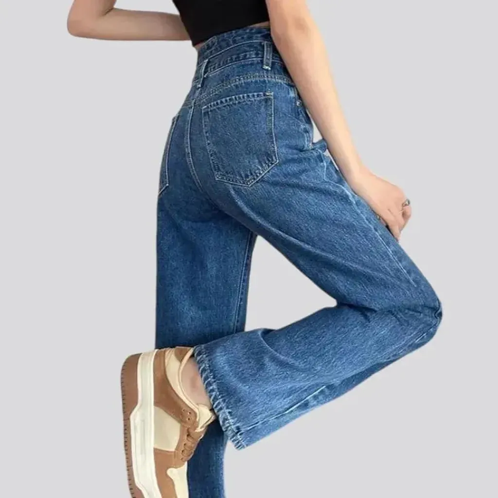 Street wide-leg jeans for women