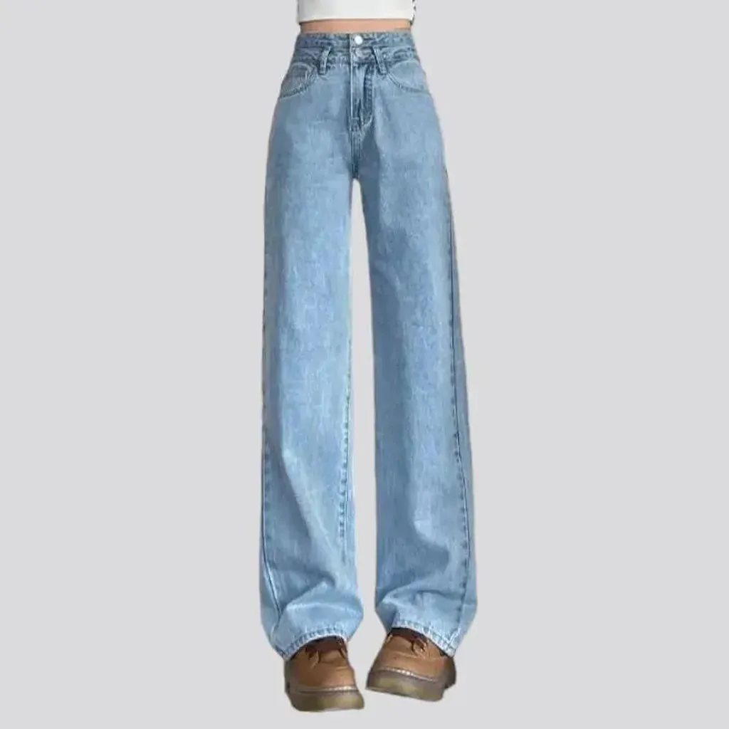 Street wide-leg jeans for women