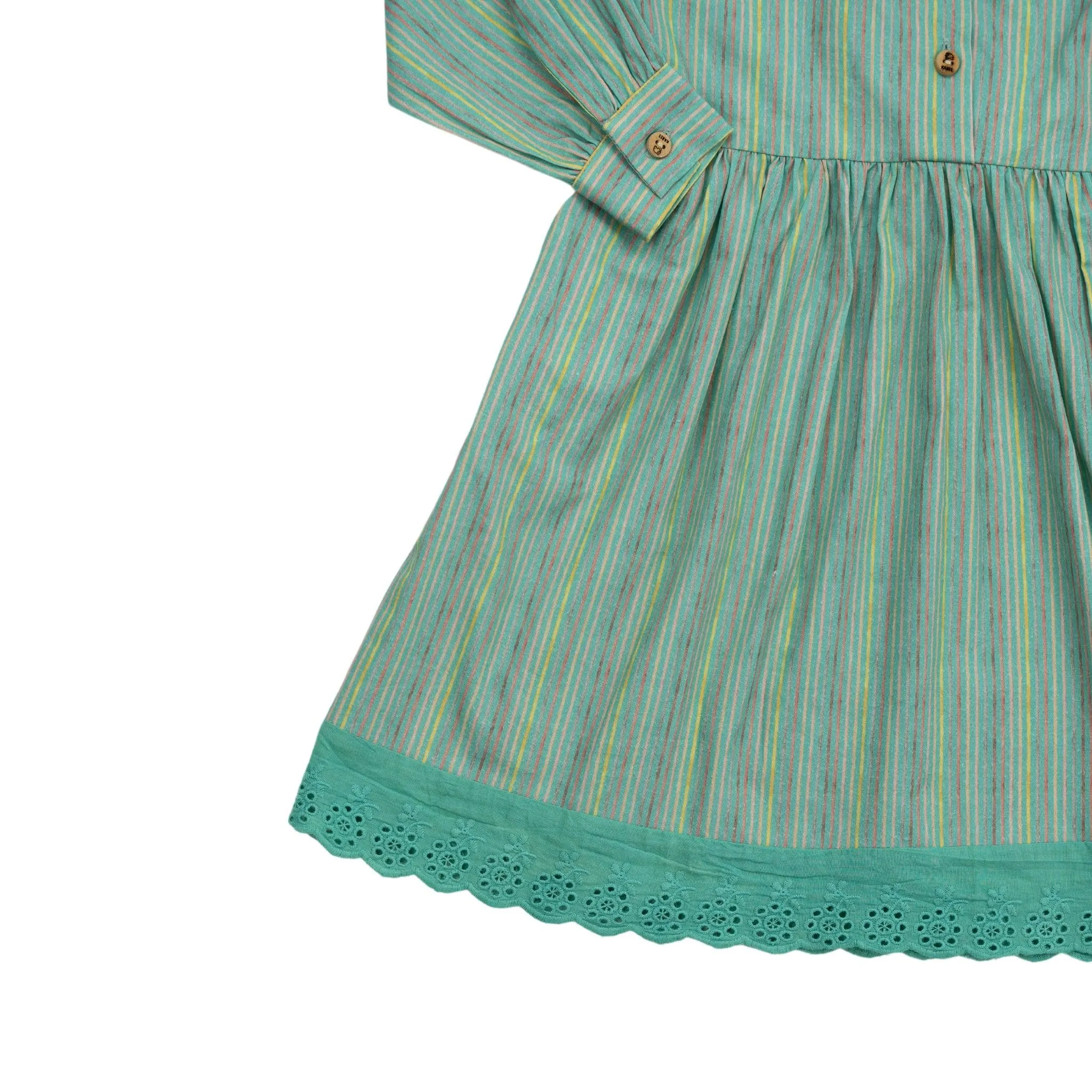 Sustainable Summer Fun: Eco-Friendly Green Stripe Dress