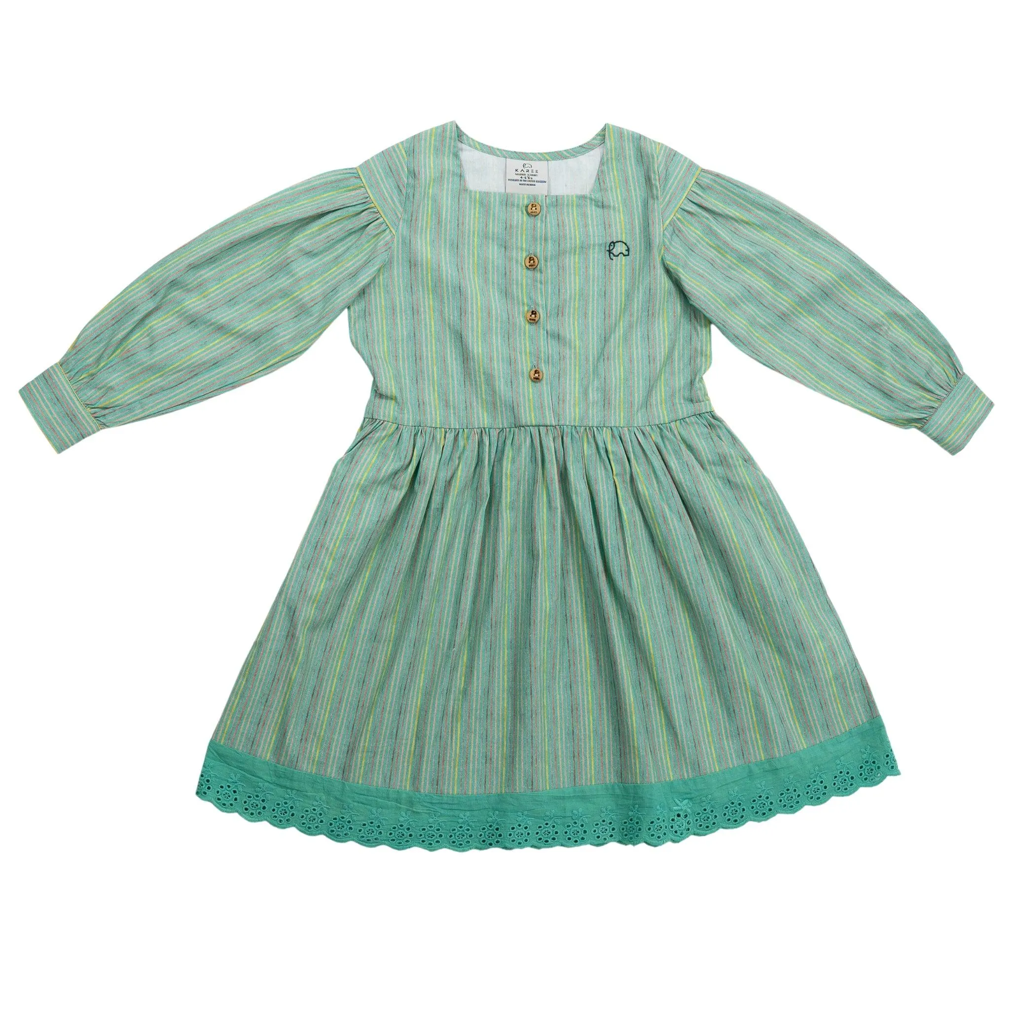 Sustainable Summer Fun: Eco-Friendly Green Stripe Dress