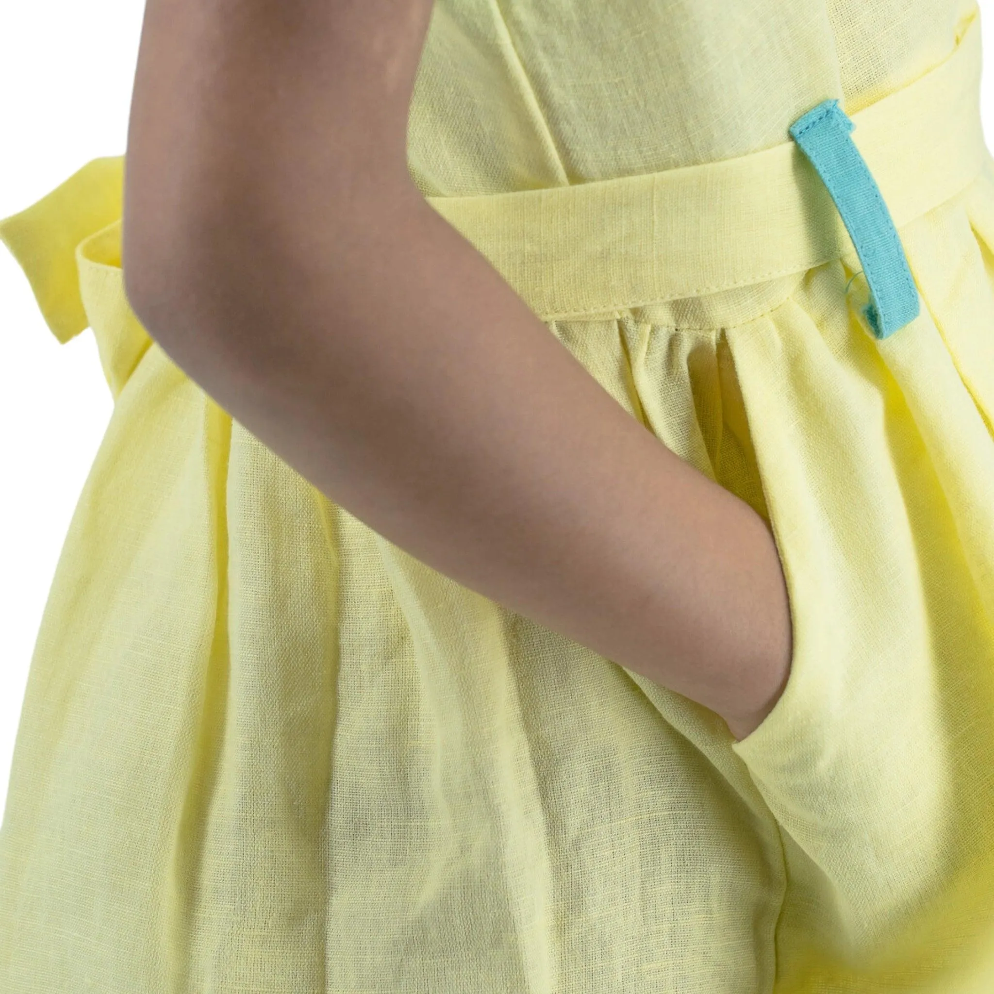 Sustainable Summer Style: Elfin Yellow Linen Dress