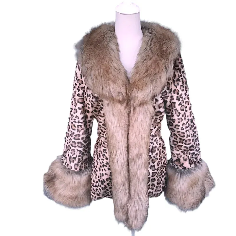 TEEK - Leopard Mink Raccoon Faux Fur Coats