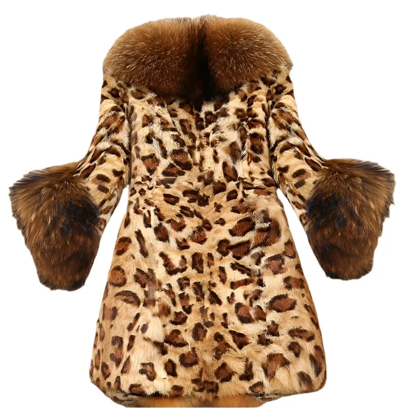 TEEK - Leopard Mink Raccoon Faux Fur Coats