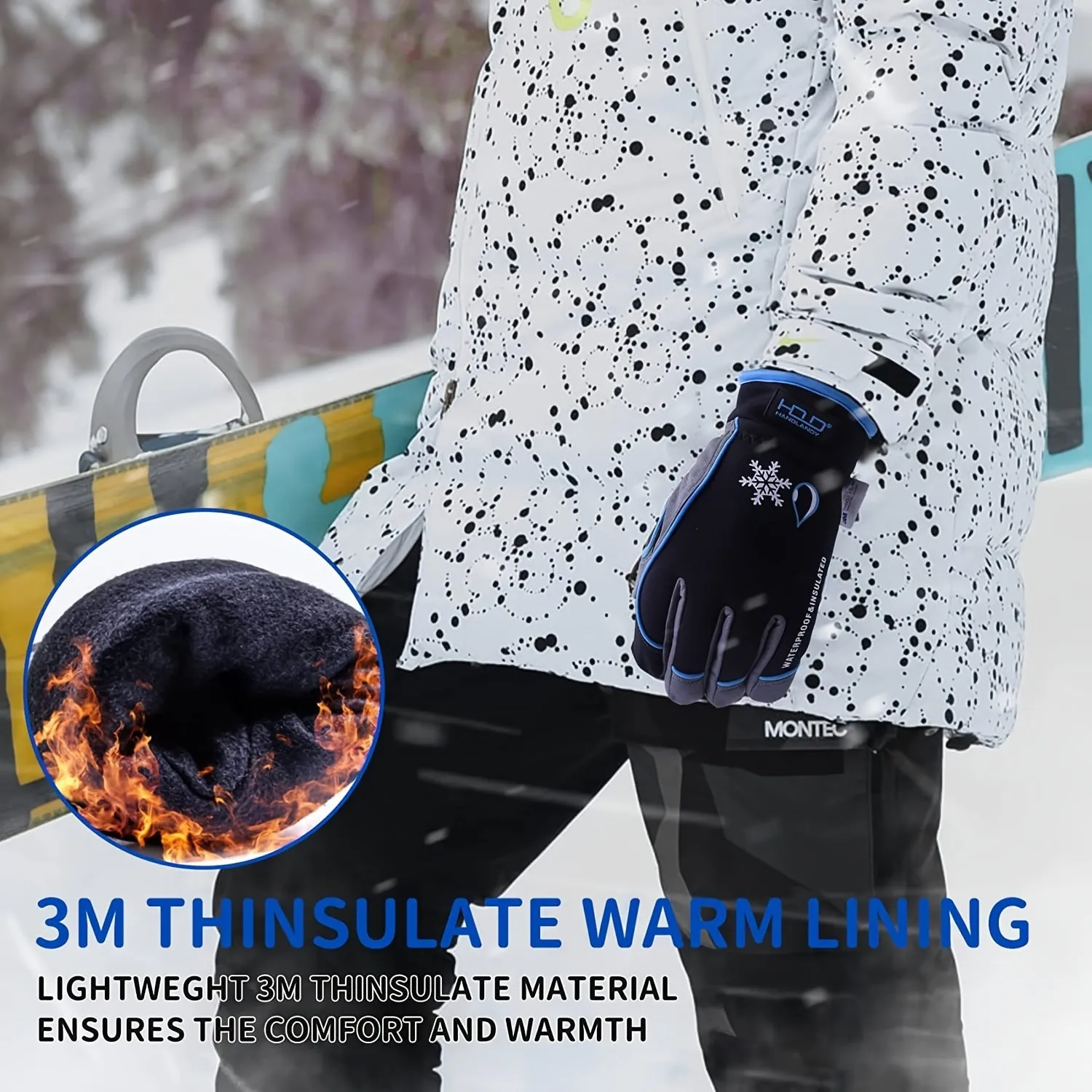 Thermal Winter Master Gloves - Waterproof, Insulated, Touch Screen Compatible, Warm, and Breathable for Skiing, Snowboarding, and Cold Weather Activities - Perfect for Men and Women