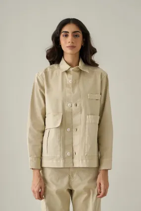 Twill Utilitarian Shacket